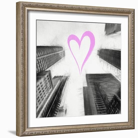 Luv Collection - New York City - Times Square Skyscrapers II-Philippe Hugonnard-Framed Art Print