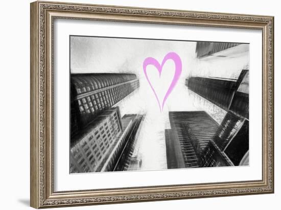 Luv Collection - New York City - Times Square Skyscrapers-Philippe Hugonnard-Framed Art Print