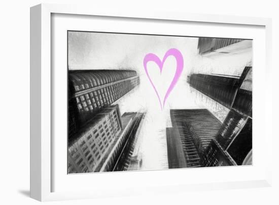 Luv Collection - New York City - Times Square Skyscrapers-Philippe Hugonnard-Framed Art Print