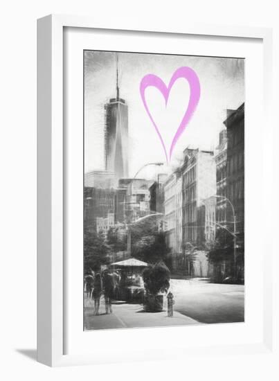 Luv Collection - New York City - Urban Street-Philippe Hugonnard-Framed Art Print