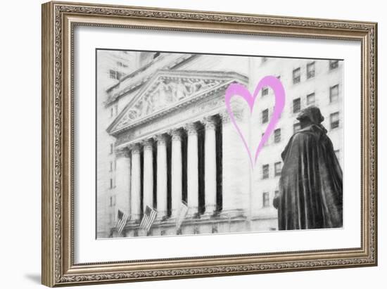 Luv Collection - New York City - Wall Street-Philippe Hugonnard-Framed Art Print