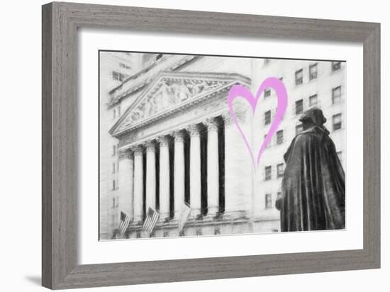 Luv Collection - New York City - Wall Street-Philippe Hugonnard-Framed Art Print