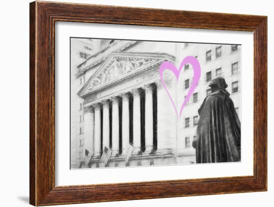 Luv Collection - New York City - Wall Street-Philippe Hugonnard-Framed Art Print