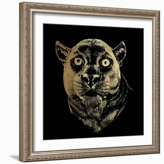 Luxe Panther-Lottie Fontaine-Framed Giclee Print