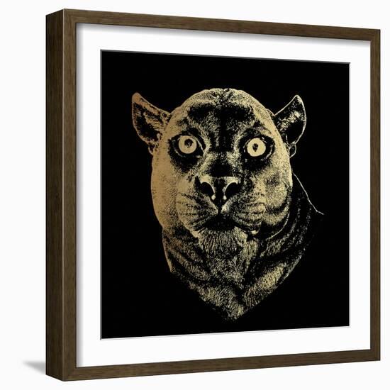 Luxe Panther-Lottie Fontaine-Framed Giclee Print