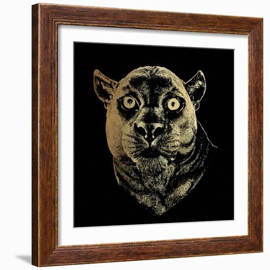 Luxe Panther-Lottie Fontaine-Framed Giclee Print