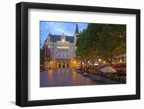 Luxembourg, Capital of Luxembourg, City Palais, Gastronomy, Dusk-Chris Seba-Framed Photographic Print