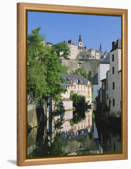 Luxembourg City, Old City and River, Luxembourg-Gavin Hellier-Framed Premier Image Canvas