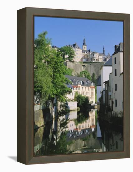 Luxembourg City, Old City and River, Luxembourg-Gavin Hellier-Framed Premier Image Canvas