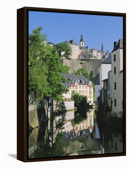 Luxembourg City, Old City and River, Luxembourg-Gavin Hellier-Framed Premier Image Canvas