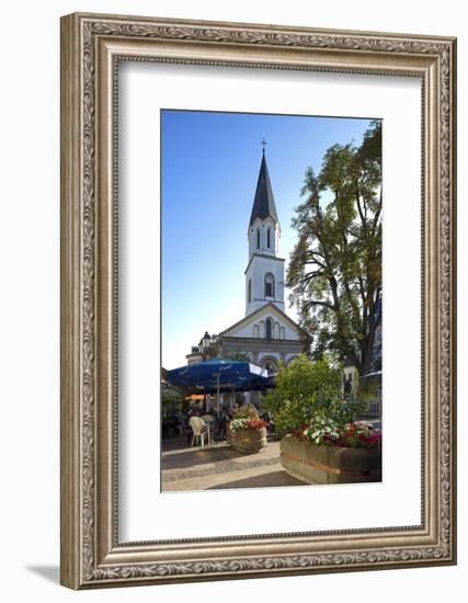 Luxembourg, Ettelbruck, Centre, Bar, Church-Chris Seba-Framed Photographic Print