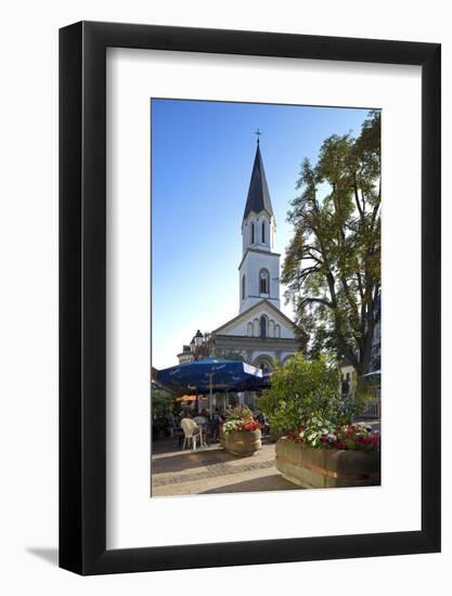 Luxembourg, Ettelbruck, Centre, Bar, Church-Chris Seba-Framed Photographic Print