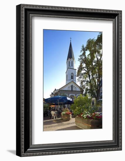 Luxembourg, Ettelbruck, Centre, Bar, Church-Chris Seba-Framed Photographic Print