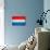 Luxembourg Flag Design with Wood Patterning - Flags of the World Series-Philippe Hugonnard-Art Print displayed on a wall