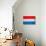 Luxembourg Flag Design with Wood Patterning - Flags of the World Series-Philippe Hugonnard-Art Print displayed on a wall