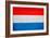 Luxembourg Flag Design with Wood Patterning - Flags of the World Series-Philippe Hugonnard-Framed Art Print