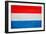 Luxembourg Flag Design with Wood Patterning - Flags of the World Series-Philippe Hugonnard-Framed Art Print