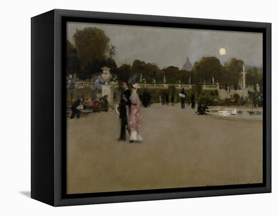 Luxembourg Gardens at Twilight, 1879-John Singer Sargent-Framed Premier Image Canvas