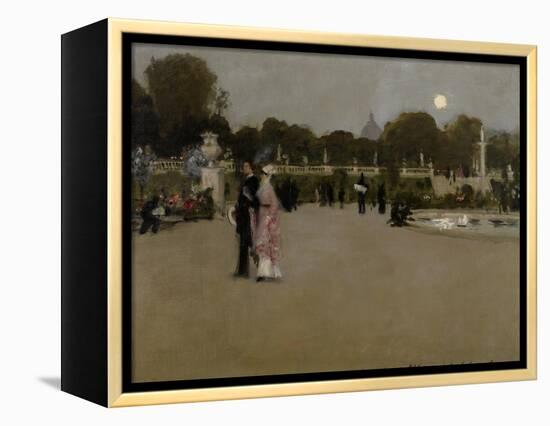 Luxembourg Gardens at Twilight, 1879-John Singer Sargent-Framed Premier Image Canvas