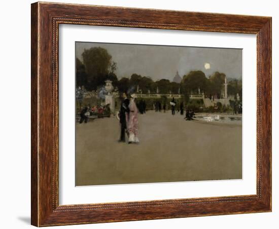 Luxembourg Gardens at Twilight, 1879-John Singer Sargent-Framed Giclee Print