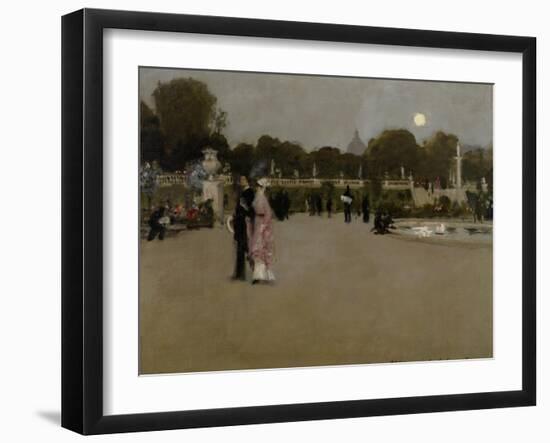 Luxembourg Gardens at Twilight, 1879-John Singer Sargent-Framed Giclee Print