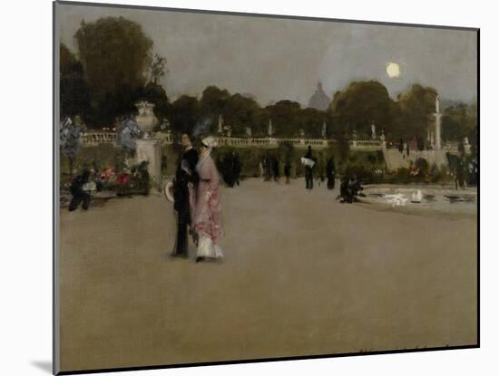 Luxembourg Gardens at Twilight, 1879-John Singer Sargent-Mounted Giclee Print