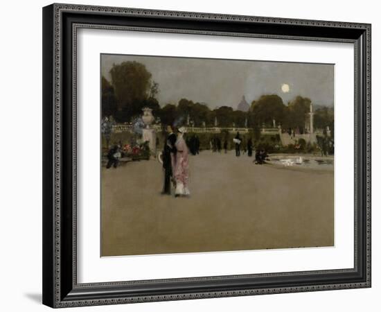 Luxembourg Gardens at Twilight, 1879-John Singer Sargent-Framed Giclee Print