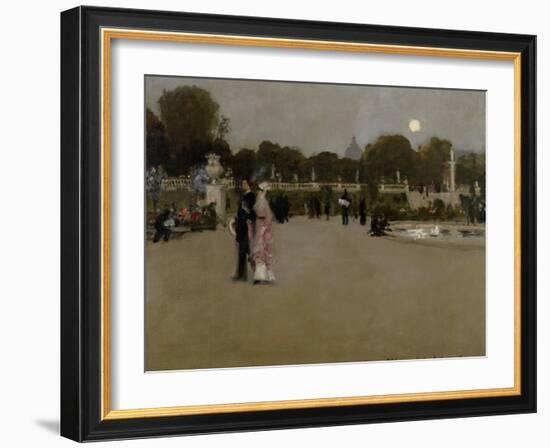 Luxembourg Gardens at Twilight, 1879-John Singer Sargent-Framed Giclee Print