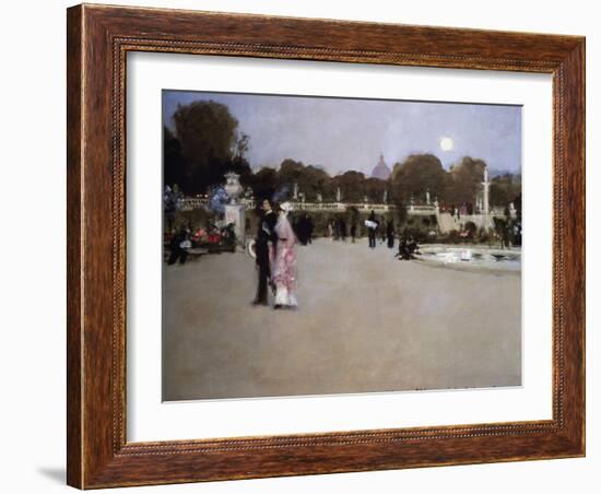 Luxembourg Gardens at Twilight-John Singer Sargent-Framed Giclee Print