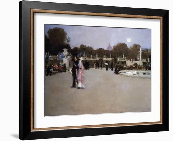 Luxembourg Gardens at Twilight-John Singer Sargent-Framed Giclee Print