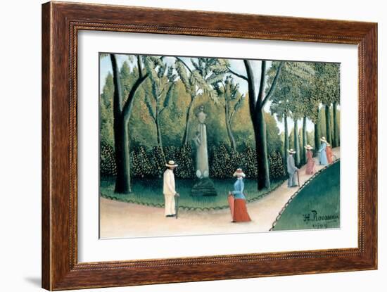 Luxembourg Gardens - Monument to Chopin-Henri Rousseau-Framed Art Print