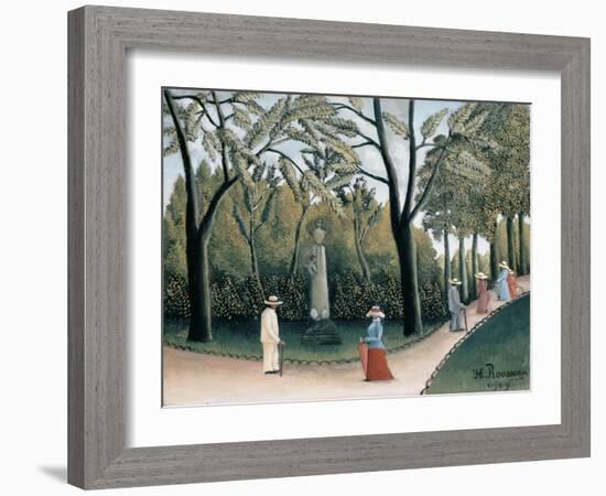 Luxembourg Gardens, Monument to Chopin-Henri Rousseau-Framed Giclee Print