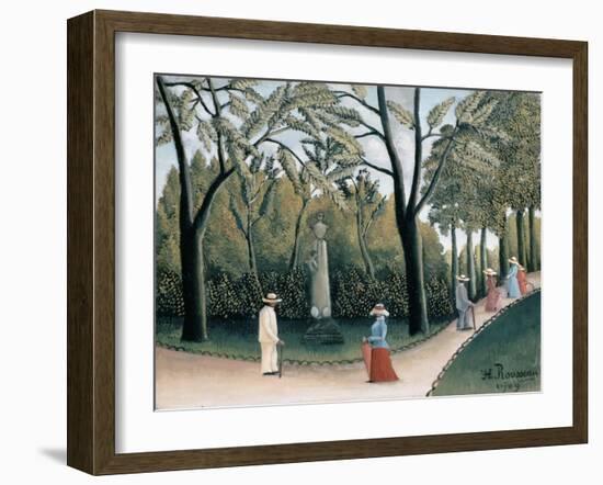 Luxembourg Gardens, Monument to Chopin-Henri Rousseau-Framed Giclee Print