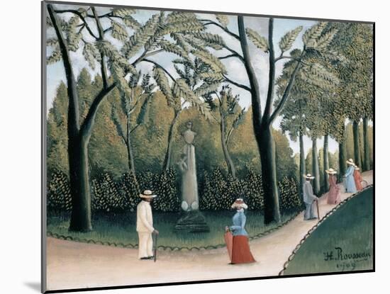 Luxembourg Gardens, Monument to Chopin-Henri Rousseau-Mounted Giclee Print