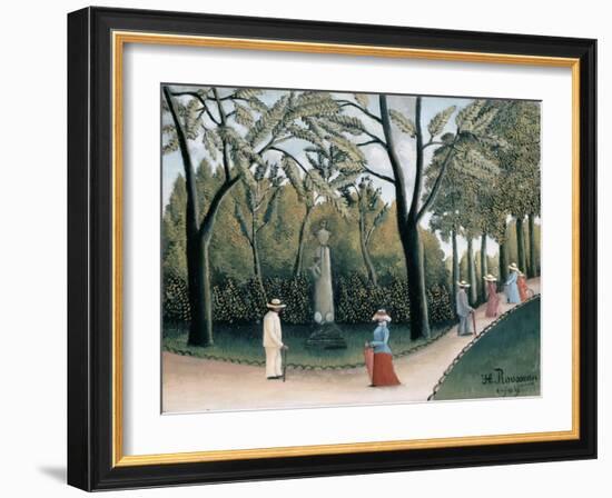 Luxembourg Gardens, Monument to Chopin-Henri Rousseau-Framed Giclee Print