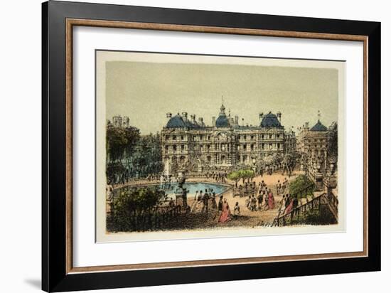 Luxembourg Gardens, Paris 1874-null-Framed Art Print