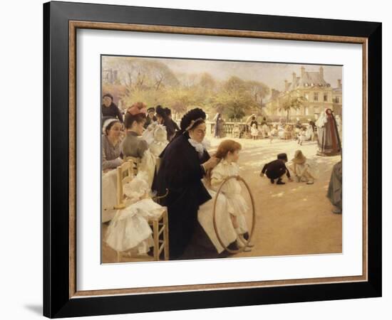 Luxembourg Gardens, Paris-Albert Edelfelt-Framed Giclee Print