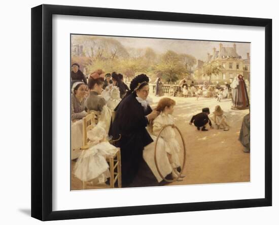 Luxembourg Gardens, Paris-Albert Edelfelt-Framed Giclee Print