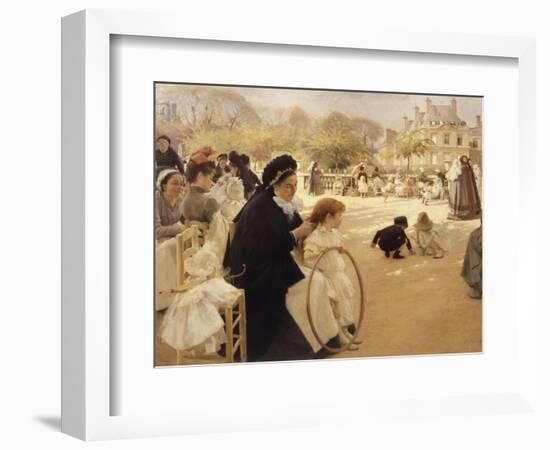 Luxembourg Gardens, Paris-Albert Edelfelt-Framed Giclee Print