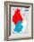 Luxembourg Map-tony4urban-Framed Art Print