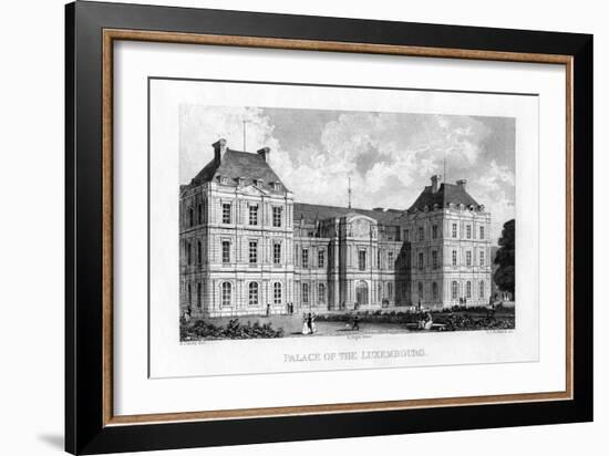 Luxembourg Palace, Paris, C1830-E I Roberts-Framed Giclee Print