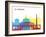 Luxembourg Skyline Pop-paulrommer-Framed Art Print