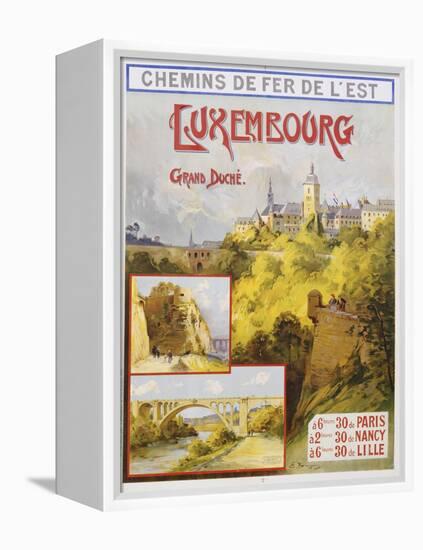 Luxembourg Travel Poster-E. Bourgeois-Framed Premier Image Canvas