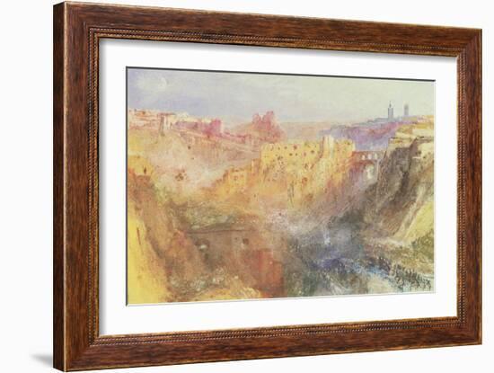 Luxembourg (W/C on Paper)-Joseph Mallord William Turner-Framed Giclee Print