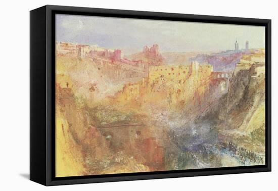 Luxembourg (W/C on Paper)-Joseph Mallord William Turner-Framed Premier Image Canvas