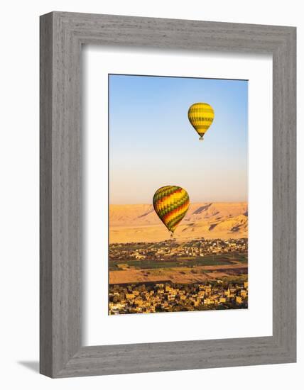 Luxor, Egypt. Hot air balloons taking tourist for a ride.-Emily Wilson-Framed Photographic Print