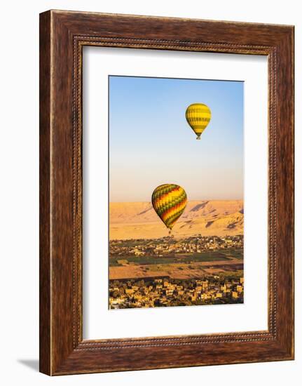 Luxor, Egypt. Hot air balloons taking tourist for a ride.-Emily Wilson-Framed Photographic Print