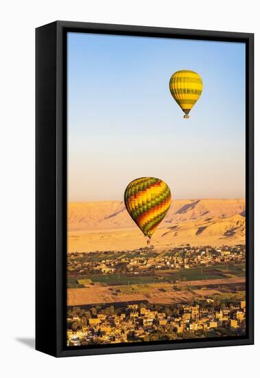 Luxor, Egypt. Hot air balloons taking tourist for a ride.-Emily Wilson-Framed Premier Image Canvas