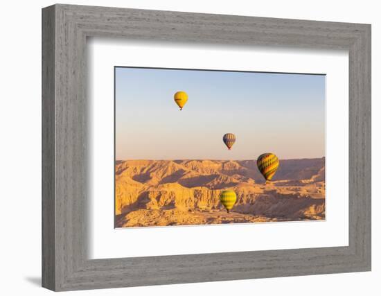 Luxor, Egypt. Hot air balloons taking tourist for a ride.-Emily Wilson-Framed Photographic Print