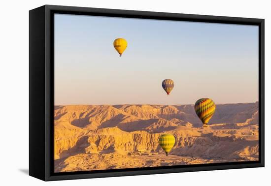 Luxor, Egypt. Hot air balloons taking tourist for a ride.-Emily Wilson-Framed Premier Image Canvas